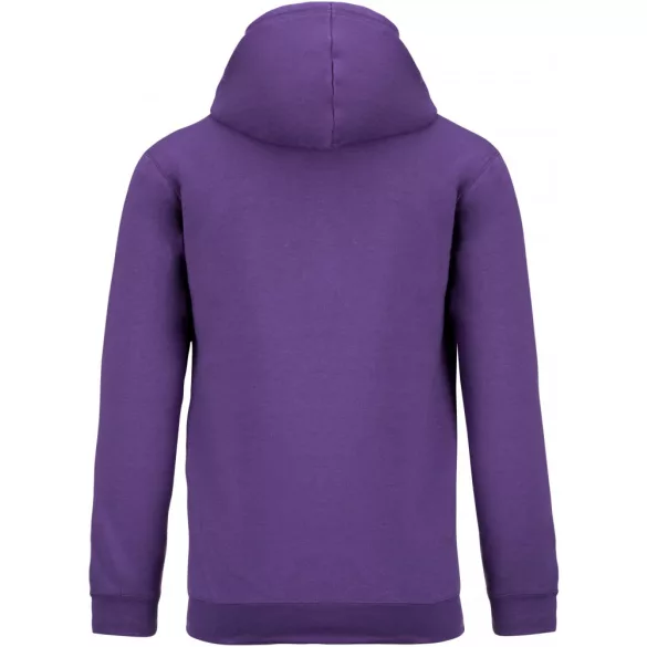 KA446-Hanorac-cu-gluga-de-barbat-Kariban-CONTRAST-Purple-Oxford-Grey
