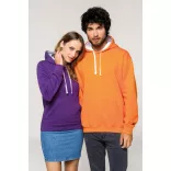 KA446-Hanorac-cu-gluga-de-barbat-Kariban-CONTRAST-Purple-Oxford-Grey