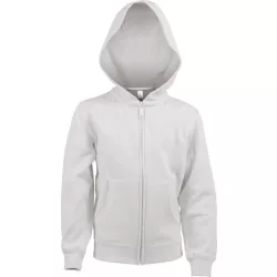ka455 - Hanorac cu fermoar copii Kariban [White]