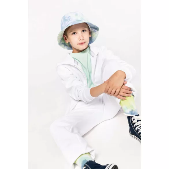 ka455 - Hanorac cu fermoar copii Kariban [White]