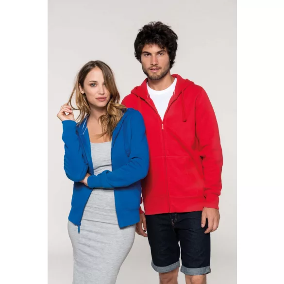 KA464-Jacheta-cu-gluga-de-dama-Kariban-Light-Royal-Blue