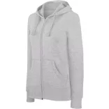 KA464-Jacheta-cu-gluga-de-dama-Kariban-Oxford-Grey