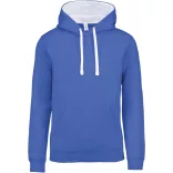 KA465-Hanorac-cu-gluga-de-dama-Kariban-CONTRAST-Light-Royal-Blue-White