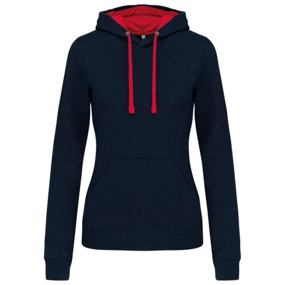 KA465 - Hanorac cu gluga de dama Kariban CONTRAST [Navy/Red]