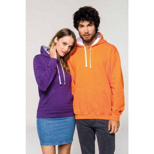 KA465-Hanorac-cu-gluga-de-dama-Kariban-CONTRAST-Purple-Oxford-Grey