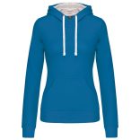 KA465-Hanorac-cu-gluga-de-dama-Kariban-CONTRAST-Tropical-Blue-White