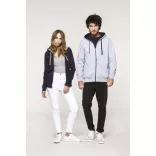 KA466-Hanorac-cu-gluga-de-barbat-Kariban-CONTRAST-Black-Red