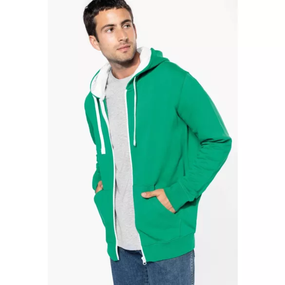 KA466 - Hanorac cu gluga de barbat Kariban CONTRAST [Light Royal Blue/White]
