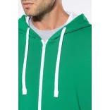 KA466 - Hanorac cu gluga de barbat Kariban CONTRAST [Light Royal Blue/White]