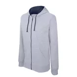 KA466-Hanorac-cu-gluga-de-barbat-Kariban-CONTRAST-Oxford-Grey-Navy