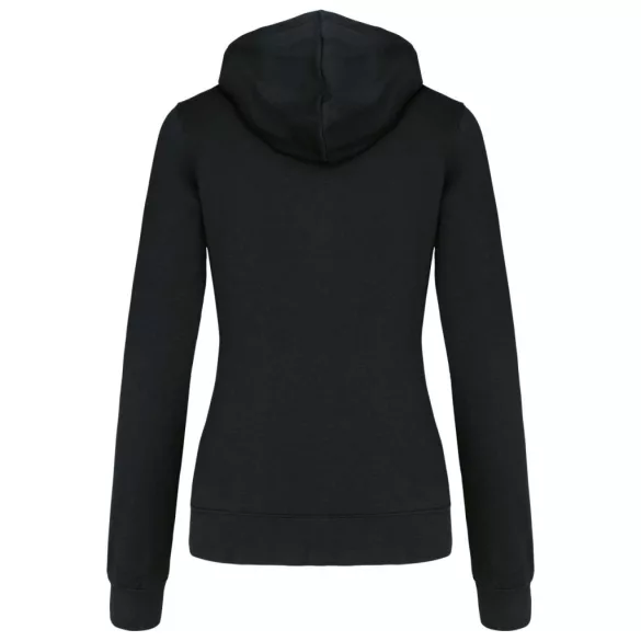 KA467 - Hanorac cu fermoar de dama Kariban CONTRAST [Black/Fine Grey]