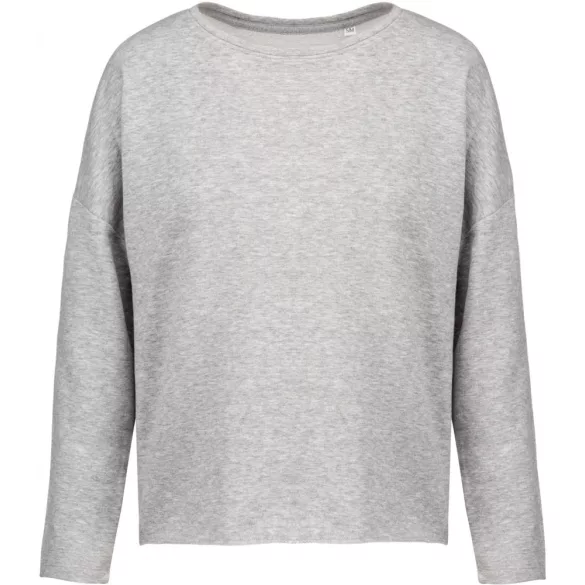 KA471-Hanorac-de-dama-Kariban-OVERSIZED-Light-Grey-Heather