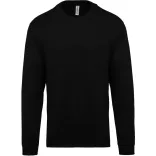 KA474-Hanorac-unisex-Kariban-CREW-NECK-Black