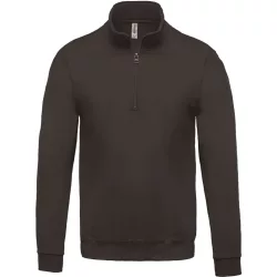 ka478 - Polar cu fermoar la gat KARIBAN - [Dark Grey]