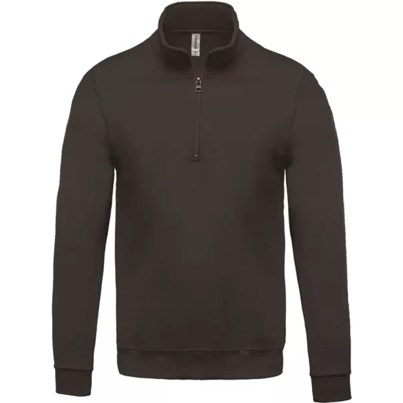 ka478 - Polar cu fermoar la gat KARIBAN - [Dark Grey]