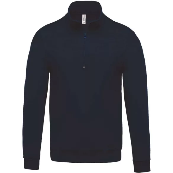 ka478 - Polar cu fermoar la gat KARIBAN - [Navy]