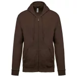 KA479 - Hanorac cu fermoar unisex Kariban [Chocolate]