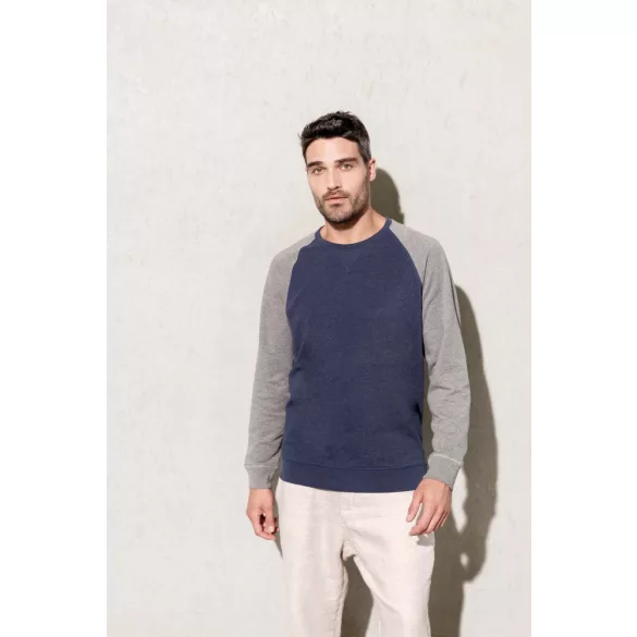 KA491-Bluza-sport-barbati-MENS-TWO-TONE-ORGANIC-SWEATSHIRT-Grey-Heathe