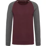 KA491-Bluza-sport-barbati-MENS-TWO-TONE-ORGANIC-SWEATSHIRT-Wine-Heathe