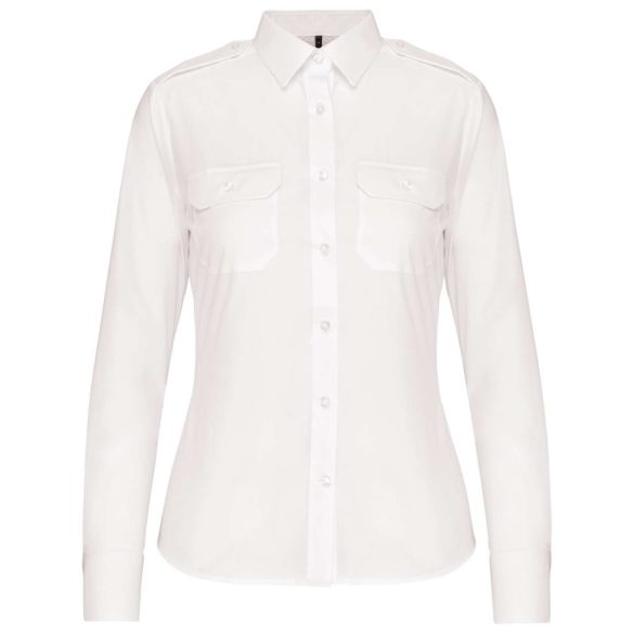 ka506 - Camasa cu maneca lunga adult dama Kariban Pilot - [White]