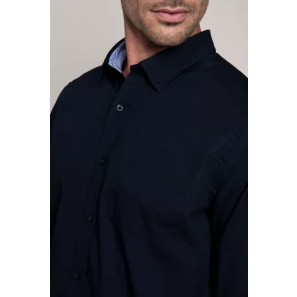ka517-Camasa-cu-maneca-lunga-adult-barbat-Kariban-Washed-Navy