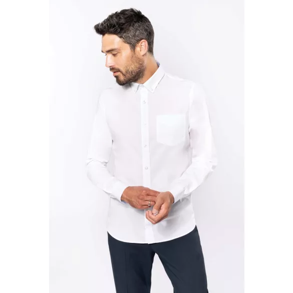 ka517-Camasa-cu-maneca-lunga-adult-barbat-Kariban-Washed-White