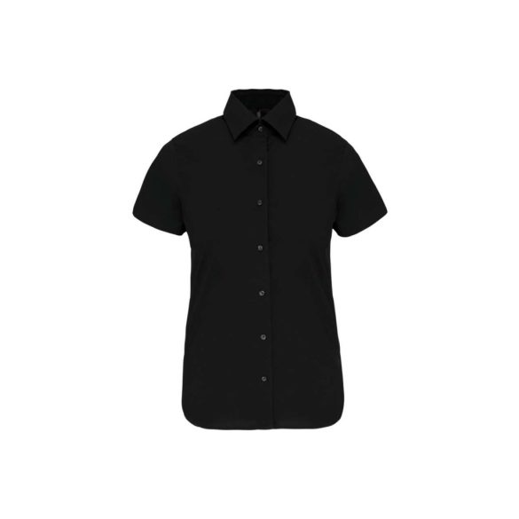 ka532 - Camasa cu maneca scurta adult dama Kariban Stretch - [Black]