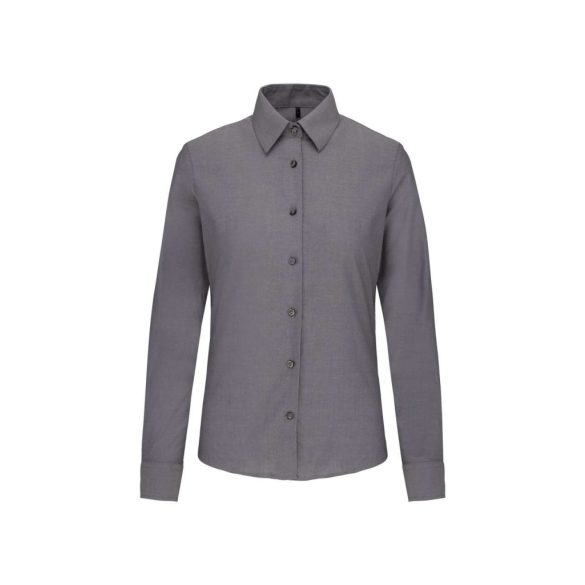 ka534 - Camasa cu maneca lunga adult dama Kariban Easy Care - [Oxford Silver]