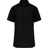 ka543-Camasa-cu-maneca-scurta-adult-barbat-Kariban-Easy-Care-Cotton-Black