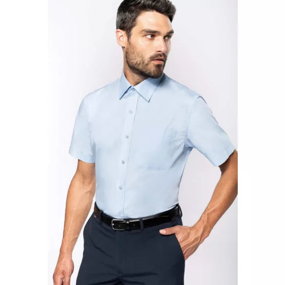 ka543-Camasa-cu-maneca-scurta-adult-barbat-Kariban-Easy-Care-Cotton-Navy