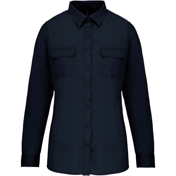 ka591 - Camasa cu maneca lunga dama KARIBAN Safari - [Navy]