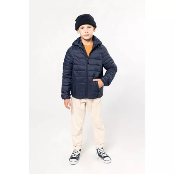 ka6112-Jacheta-cu-gluga-copii-Kariban-Lightweight-Light-Royal-Blue