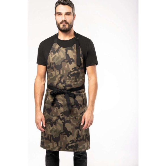 KA885 - Sort reglabil, cu buzunar, din bumbac - [Olive Camouflage]