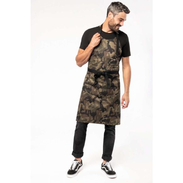 KA885 - Sort reglabil, cu buzunar, din bumbac - [Olive Camouflage]