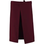 ka887 - Sort lung din bumbac - [Wine]