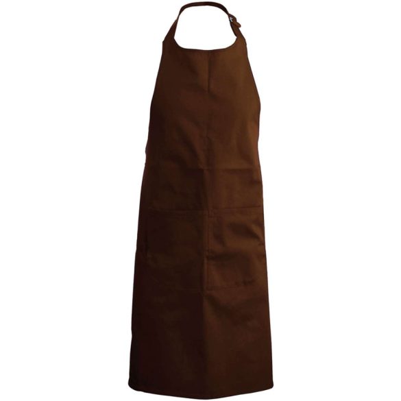 ka890 - Sort din bumbac si poliester cu buzunar - [Chocolate]