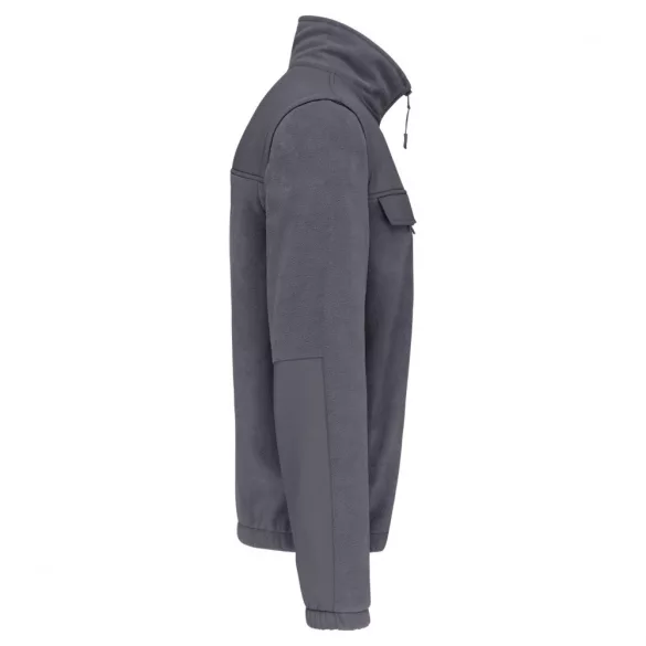 WK9105 - Jacheta fleece cu maneci detasabile unisex Kariban Work [Convoy Grey]