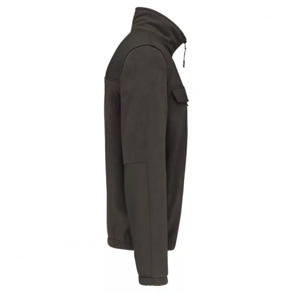 WK9105 - Jacheta fleece cu maneci detasabile unisex Kariban Work [Dark Grey]
