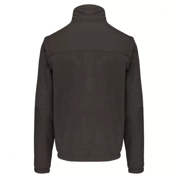 WK9105 - Jacheta fleece cu maneci detasabile unisex Kariban Work [Dark Grey]