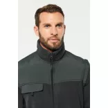 WK9105 - Jacheta fleece cu maneci detasabile unisex Kariban Work [Dark Grey]