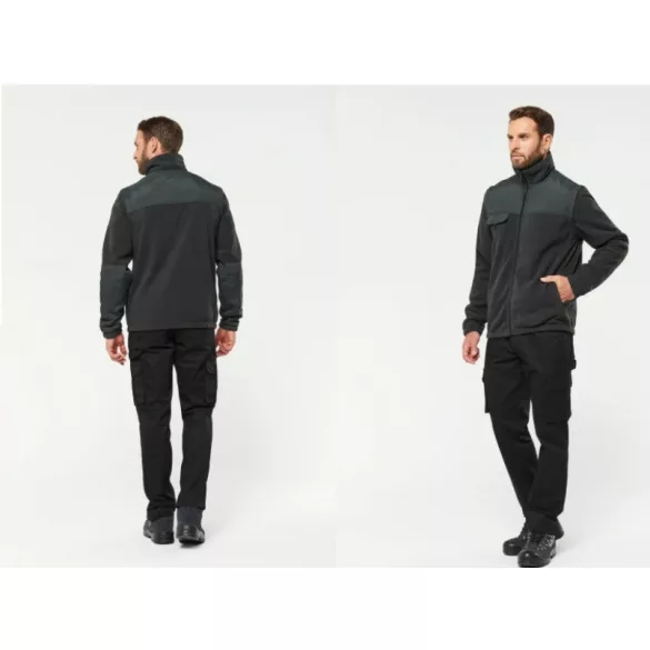 WK9105 - Jacheta fleece cu maneci detasabile unisex Kariban Work [Royal Blue]