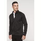KA9106-Jacheta-cu-fermoar-de-barbat-Kariaban-Dark-Grey-Melange