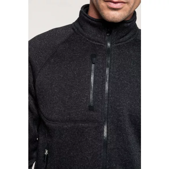 KA9106-Jacheta-cu-fermoar-de-barbat-Kariaban-Dark-Grey-Melange