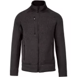 KA9106-Jacheta-cu-fermoar-de-barbat-Kariaban-Dark-Grey-Melange