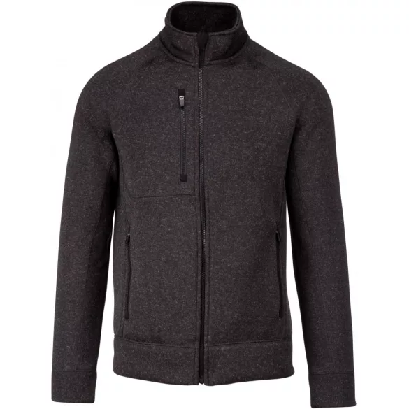KA9106-Jacheta-cu-fermoar-de-barbat-Kariaban-Dark-Grey-Melange