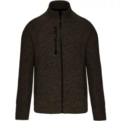   KA9106 - Jacheta cu fermoar de barbat Kariaban [Dark Khaki Melange]