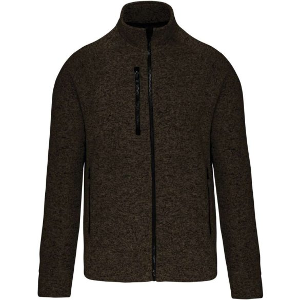 KA9106 - Jacheta cu fermoar de barbat Kariaban [Dark Khaki Melange]