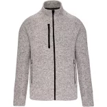 KA9106 - Jacheta cu fermoar de barbat Kariaban [Light Grey Melange]