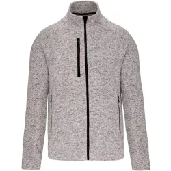   KA9106 - Jacheta cu fermoar de barbat Kariaban [Light Grey Melange]