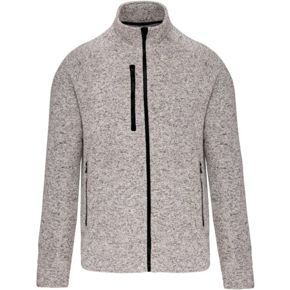 KA9106 - Jacheta cu fermoar de barbat Kariaban [Light Grey Melange]